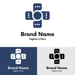 Fototapeta premium Creative Medical chat logo design 