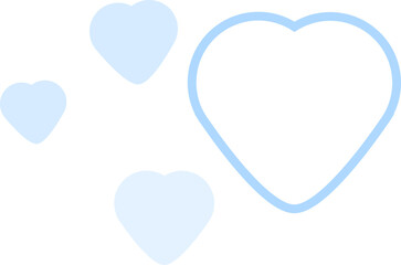 cute blue heart shape decoration