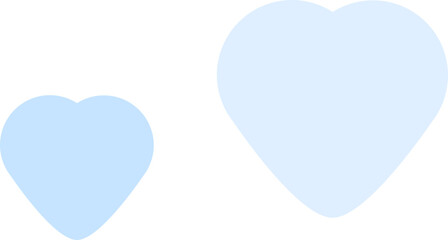cute blue heart shape decoration
