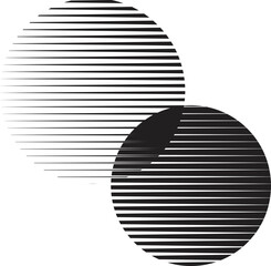 Lines in Circle Form . Spiral Vector Illustration .Technology round Logo . Design element . Abstract Geometric shape .
