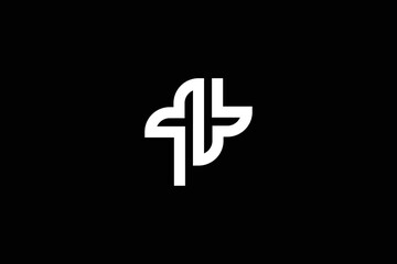 Minimal Awesome Creative Trendy Professional Letter T T Logo Design Template On Black Background