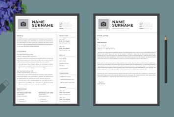Resume Template / CV Template and Cover Letter