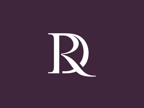RD monogram logo with a combination of organic and serif fonts and a classic modern elegant style.