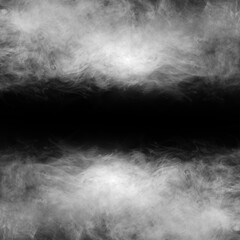 Fototapeta na wymiar Abstract smoke texture over black. Fog in the darkness.