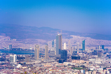 Obraz premium Izmir landscape with skyscrapers