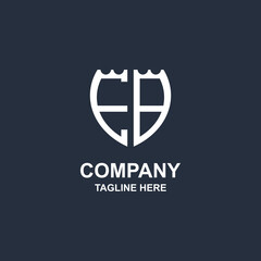 Obraz premium creative eb monogram logo design