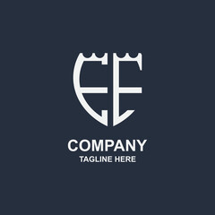 Fototapeta premium creative ee monogram logo design