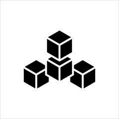 cube Icon. In Trendy Design Vector. vector illustration on white background
