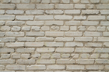 White brick wall may used as background