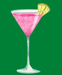 graphic illustrations for drinks with various shapes and various types of glasses or bottles