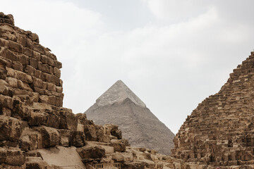 Pyramid of Khufu, Cheops Pyramid in Cairo, Egypt