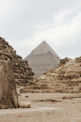 Pyramid of Khufu, Cheops Pyramid in Cairo, Egypt