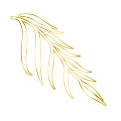 Gold Leaf Illustration