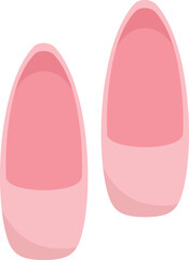 Ballerina shoes icon flat vector. Ballet dance girl. Woman dancer isolated