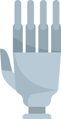 Artificial hand icon. Flat illustration of Artificial hand vector icon for web design isolated