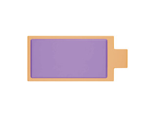 Charging icon with 3d vector icon cartoon minimal style