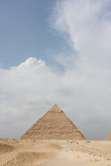 Fototapeta na wymiar Pyramid of Khafre Pyramid in Cairo, Egypt