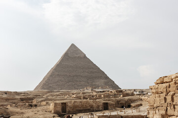 Pyramid of Khafre Pyramid in Cairo, Egypt
