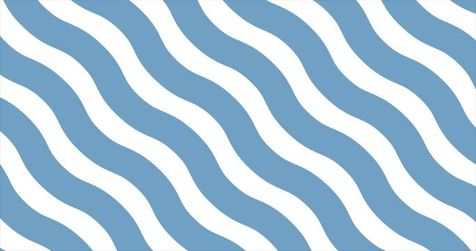 Blue gradation diagonal wave line pattern background animation