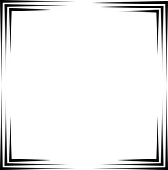 black line corner, border, frame decoration	