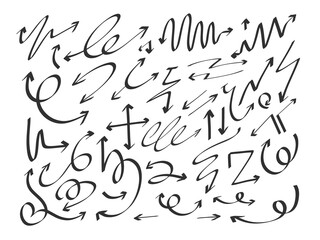 Doodle Arrow Letter Brush