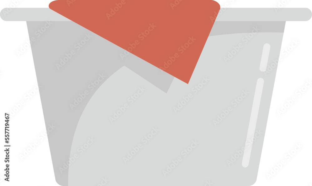 Poster softener basin icon. flat illustration of softener basin vector icon for web design isolated