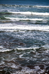 High tide and huge waves in the Atlantic Ocean, Morocco.
