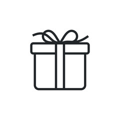 Gift Box Icon Vector Template