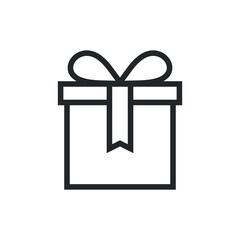 Gift Box Icon Vector Template