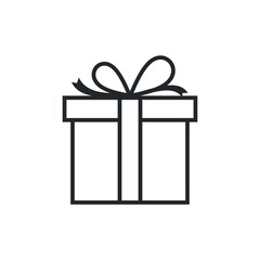 Gift Box Icon Vector Template