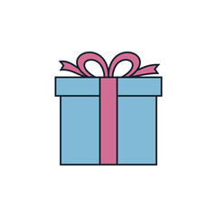 Gift Box Icon Vector Template