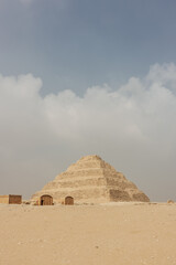 Fototapeta na wymiar The Step Pyramid of Djoser in Saqqara, Egypt