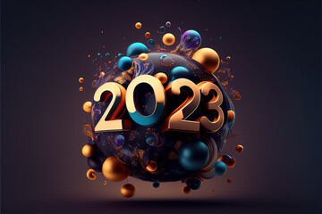 2023 Happy New Year card