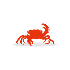 Crab Logo template with white background. Suitable for your design need, logo, illustration, animation, etc. 