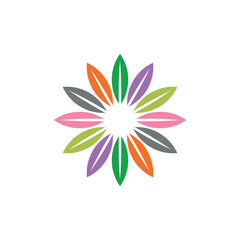 Abstract Flower Decoration Mandala Vector Logo Template