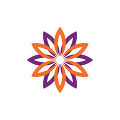 Abstract Flower Decoration Mandala Vector Logo Template