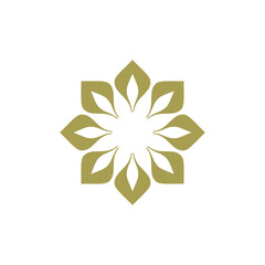 Abstract Flower Decoration Mandala Vector Logo Template