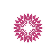 Fototapeta premium Abstract Flower Decoration Mandala Vector Logo Template