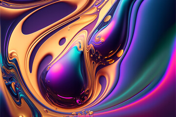 abstract metallic liquid background