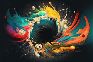 abstract colorful splash background