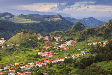 Fototapeta na wymiar View to mountains of Anaga