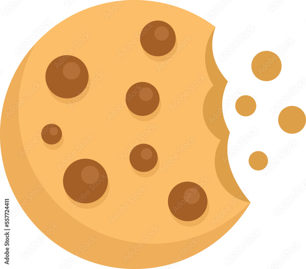 Poster cookie icon. flat illustration of cookie vector icon for web design isolated