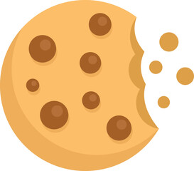 Cookie icon. Flat illustration of Cookie vector icon for web design isolated