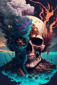 Skull world, Generative Ai
