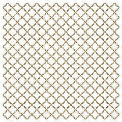 Naklejka premium Arabic gold vintage pattern. 3d illustration