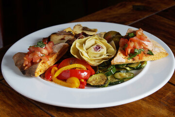 Italian antipasti in Naples. The antipasto is a type of starter typical of Italian gastronomy.