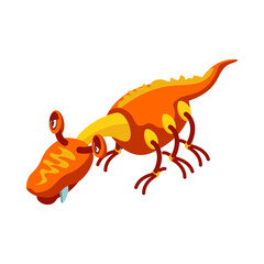 Fototapeta premium Alien Isometric Icon