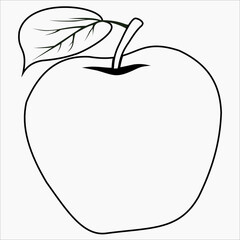 Apple cartoon icon design vector as fruits illustration