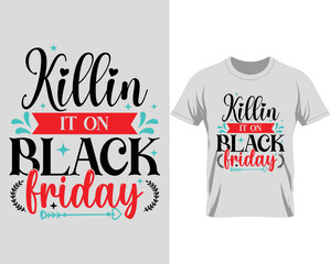 Black Friday t shirt design vector