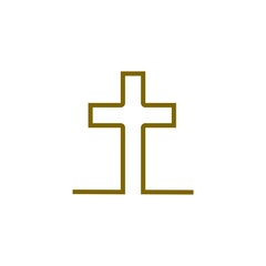 Fototapeta premium Symbol christianity and shape christian sign